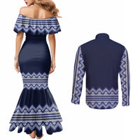 ukraine-folk-pattern-couples-matching-mermaid-dress-and-long-sleeve-button-shirt-ukrainian-navy-blue-version