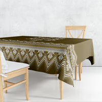 Ukraine Folk Pattern Tablecloth Ukrainian Wood Brown Version - Wonder Print Shop