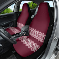 Ukraine Folk Pattern Car Seat Cover Ukrainian Wine Red Version - Wonder Print Shop
