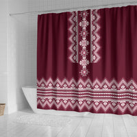 ukraine-folk-pattern-shower-curtain-ukrainian-wine-red-version