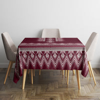 Ukraine Folk Pattern Tablecloth Ukrainian Wine Red Version - Wonder Print Shop