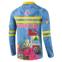 Aruba ta Bonita Button Sweatshirt Aruba Shoco Tropical Vibe - Wonder Print Shop