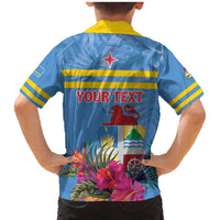 Aruba ta Bonita Family Matching Mermaid Dress and Hawaiian Shirt Aruba Shoco Tropical Vibe - Wonder Print Shop
