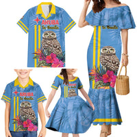 Aruba ta Bonita Family Matching Mermaid Dress and Hawaiian Shirt Aruba Shoco Tropical Vibe - Wonder Print Shop