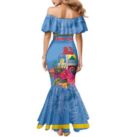 Aruba ta Bonita Family Matching Mermaid Dress and Hawaiian Shirt Aruba Shoco Tropical Vibe - Wonder Print Shop