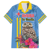 Aruba ta Bonita Family Matching Off The Shoulder Long Sleeve Dress and Hawaiian Shirt Aruba Shoco Tropical Vibe - Wonder Print Shop