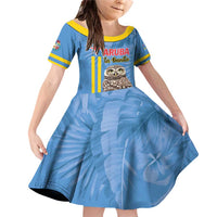 Aruba ta Bonita Family Matching Off Shoulder Short Dress and Hawaiian Shirt Aruba Shoco Tropical Vibe - Wonder Print Shop