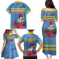 Aruba ta Bonita Family Matching Puletasi and Hawaiian Shirt Aruba Shoco Tropical Vibe - Wonder Print Shop