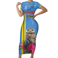 Aruba ta Bonita Family Matching Short Sleeve Bodycon Dress and Hawaiian Shirt Aruba Shoco Tropical Vibe - Wonder Print Shop