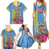 Aruba ta Bonita Family Matching Summer Maxi Dress and Hawaiian Shirt Aruba Shoco Tropical Vibe - Wonder Print Shop