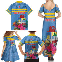 Aruba ta Bonita Family Matching Summer Maxi Dress and Hawaiian Shirt Aruba Shoco Tropical Vibe - Wonder Print Shop