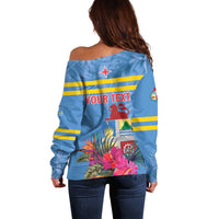 Aruba ta Bonita Off Shoulder Sweater Aruba Shoco Tropical Vibe - Wonder Print Shop