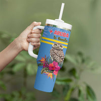 Aruba ta Bonita Tumbler With Handle Aruba Shoco Tropical Vibe - Wonder Print Shop