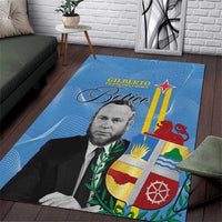 Feliz Dia di Betico Area Rug Aruba Flag Style - Wonder Print Shop