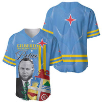 Feliz Dia di Betico Baseball Jersey Aruba Flag Style - Wonder Print Shop