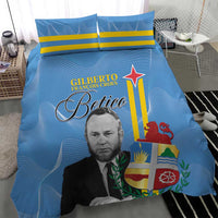 Feliz Dia di Betico Bedding Set Aruba Flag Style - Wonder Print Shop