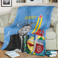 Feliz Dia di Betico Blanket Aruba Flag Style