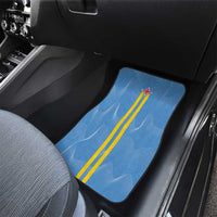 Feliz Dia di Betico Car Mats Aruba Flag Style - Wonder Print Shop