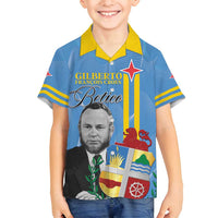 Feliz Dia di Betico Family Matching Long Sleeve Bodycon Dress and Hawaiian Shirt Aruba Flag Style - Wonder Print Shop