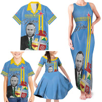 Feliz Dia di Betico Family Matching Tank Maxi Dress and Hawaiian Shirt Aruba Flag Style - Wonder Print Shop