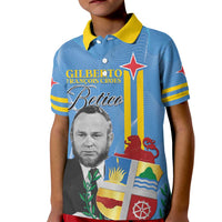Feliz Dia di Betico Kid Polo Shirt Aruba Flag Style - Wonder Print Shop