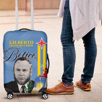 Feliz Dia di Betico Luggage Cover Aruba Flag Style - Wonder Print Shop