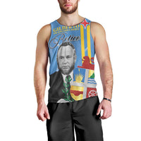 Feliz Dia di Betico Men Tank Top Aruba Flag Style - Wonder Print Shop