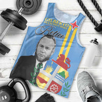 Feliz Dia di Betico Men Tank Top Aruba Flag Style - Wonder Print Shop
