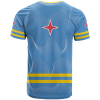 Feliz Dia di Betico T Shirt Aruba Flag Style - Wonder Print Shop