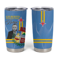 Feliz Dia di Betico Tumbler Cup Aruba Flag Style - Wonder Print Shop