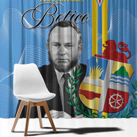 Feliz Dia di Betico Window Curtain Aruba Flag Style - Wonder Print Shop
