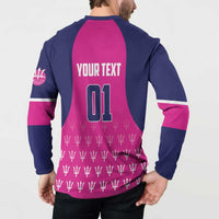 Custom Barbados Royals Cricket Button Sweatshirt Back to Back Champions - Wonder Print Shop