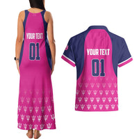 Custom Barbados Royals Cricket Couples Matching Tank Maxi Dress and Hawaiian Shirt Back to Back Champions - Wonder Print Shop