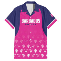Custom Barbados Royals Cricket Family Matching Off The Shoulder Long Sleeve Dress and Hawaiian Shirt Back to Back Champions - Wonder Print Shop