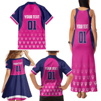 Custom Barbados Royals Cricket Family Matching Tank Maxi Dress and Hawaiian Shirt Back to Back Champions - Wonder Print Shop