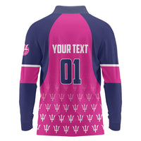 Custom Barbados Royals Cricket Long Sleeve Polo Shirt Back to Back Champions - Wonder Print Shop