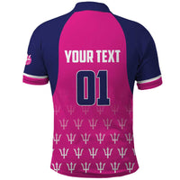 Custom Barbados Royals Cricket Polo Shirt Back to Back Champions - Wonder Print Shop
