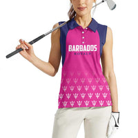 Custom Barbados Royals Cricket Women Sleeveless Polo Shirt Back to Back Champions - Wonder Print Shop