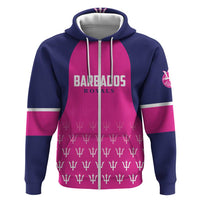 Custom Barbados Royals Cricket Zip Hoodie Back to Back Champions - Wonder Print Shop