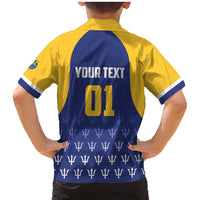 Custom Barbados Tridents Cricket Family Matching Mermaid Dress and Hawaiian Shirt Go Champions - Wonder Print Shop