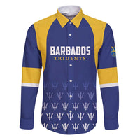 Custom Barbados Tridents Cricket Family Matching Puletasi and Hawaiian Shirt Go Champions - Wonder Print Shop