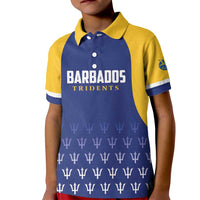 Custom Barbados Tridents Cricket Kid Polo Shirt Go Champions - Wonder Print Shop