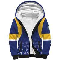 Custom Barbados Tridents Cricket Sherpa Hoodie Go Champions - Wonder Print Shop