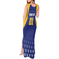 Custom Barbados Tridents Cricket Tank Maxi Dress Go Champions - Wonder Print Shop