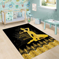 Haiti Neg Marron Gold Area Rug Lespwa pa anyen san aksyon - Wonder Print Shop