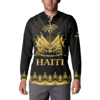 Haiti Neg Marron Gold Button Sweatshirt Lespwa pa anyen san aksyon - Wonder Print Shop
