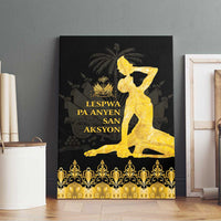 Haiti Neg Marron Gold Canvas Wall Art Lespwa pa anyen san aksyon - Wonder Print Shop