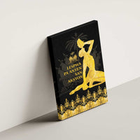 Haiti Neg Marron Gold Canvas Wall Art Lespwa pa anyen san aksyon - Wonder Print Shop