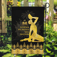 Haiti Neg Marron Gold Garden Flag Lespwa pa anyen san aksyon - Wonder Print Shop