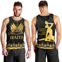 Haiti Neg Marron Gold Men Tank Top Lespwa pa anyen san aksyon - Wonder Print Shop